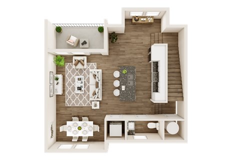 2 bedroom 2 bathroom floor plan Cat The Livano Kemah, Kemah, TX